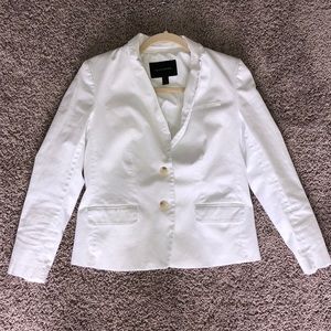 Banana Republic White Classic Blazer